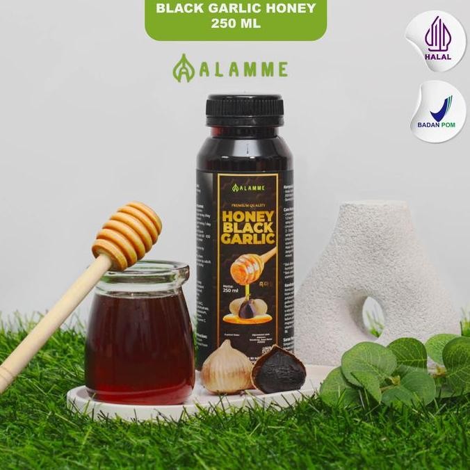 

Black Garlic Honey Madu Bawang Hitam Tunggal 250ml manis asam Syrup Bebas gula
