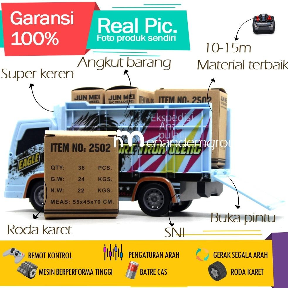 Oy58 Mainan Mobil Remot Kontrol Rc Truk Fuso Basuri Telolet Oleng Ekspedisi Antar Pulau