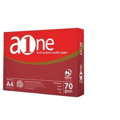 

Cod Kertas Hvs / Print / Fotocopy A-One A4 70 Gram (1 Rim) Murah Or42