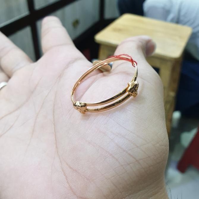 BISA GOSEND gelang serut anak emas 700