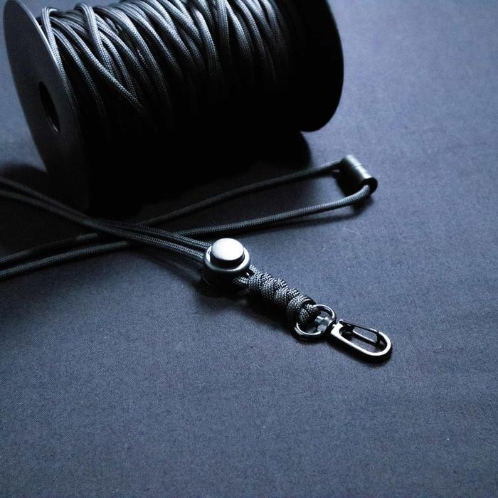 

Lanyard Name Tag Id Card Tali Paracord Pengait Holder Kulit Gantungan Hp Gadget Besi Premium Aksesoris