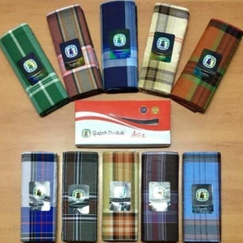 Original Sarung Gajah Duduk Asia Eceran - Motif Kembang Kain Tenun Halus