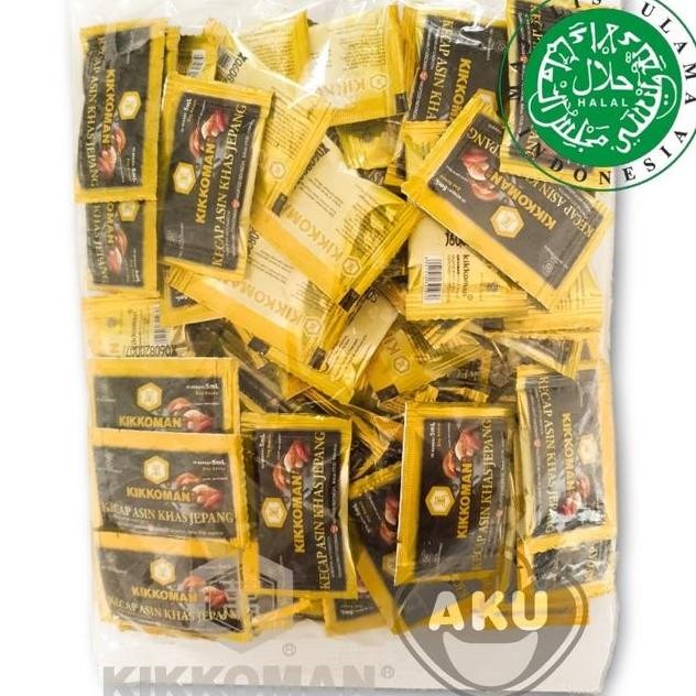 

Kikkoman Soy Sauce Sachet 3Ml 100Pcs Kecap Asin Jepang Shusi Shasimi