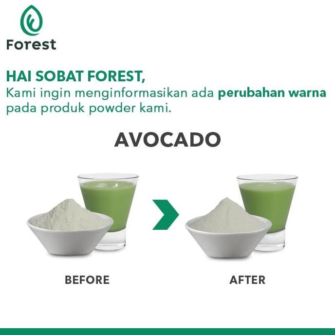 

Baru Forest Bubuk Minuman Avocado Powder Powder Drink Rasa Alpukat Premium