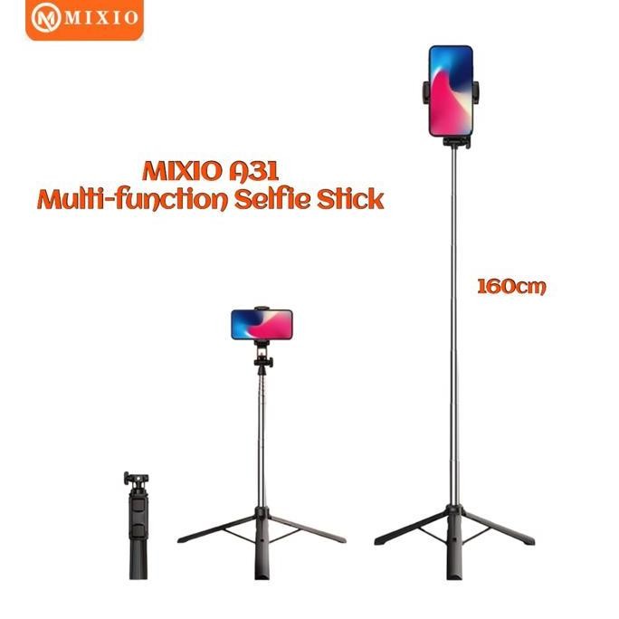 MIXIO A31 160CM TONGSIS BLUETOOTH SELFIE STICK TRIPOD