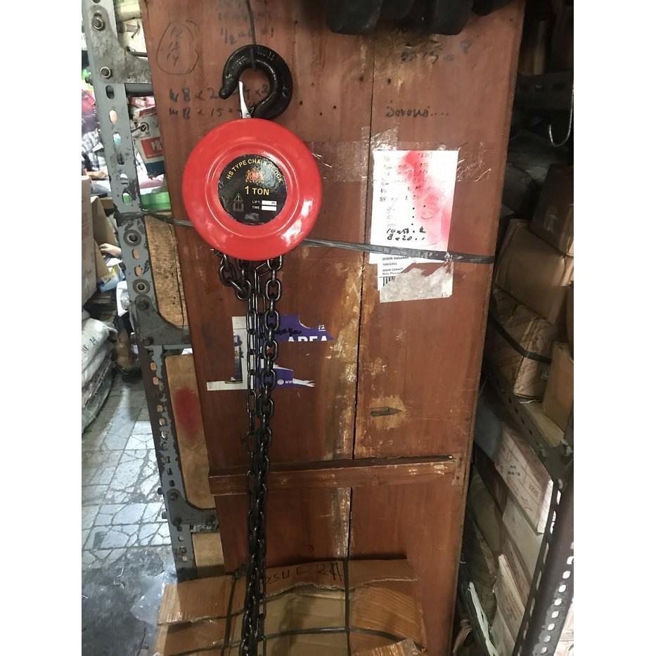 Chain Block Takel 1 Ton 5 Meter Original Dan Terpercaya