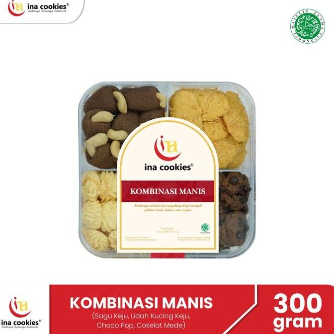 Ina Cookies Kombinasi Manis Kue Kering Toples Food Snacks