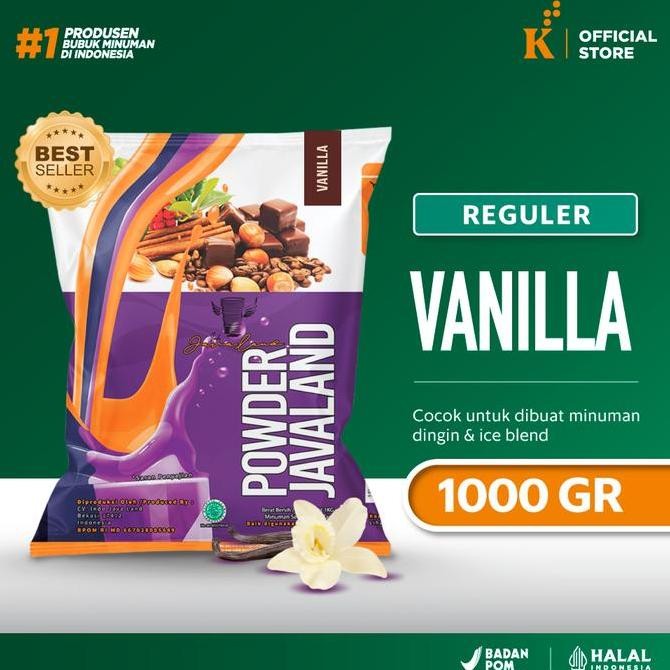 

Baru Javaland Vanilla White 1Kg - Bubuk Minuman Rasa Vanilla Putih Original