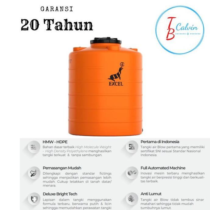 Tangki Air / Tandon / Toren Air Excel Blow 250 Liter Alb 300 Terbaik