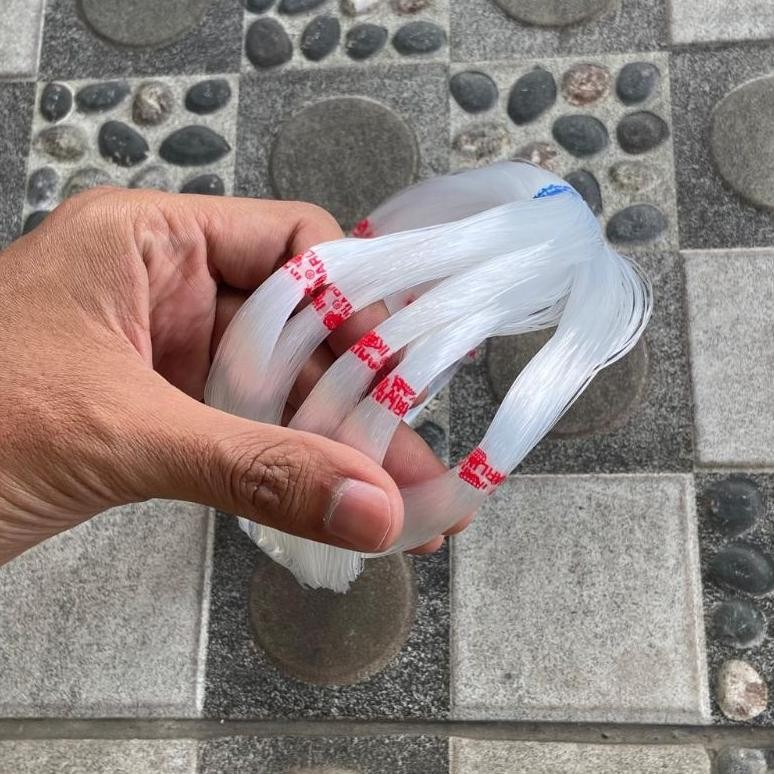 df-7 Senar Layangan Gapangan Bening Cap Ikan Marlin Ukuran 200 Senar Pancing Senar Manik Manik Premi