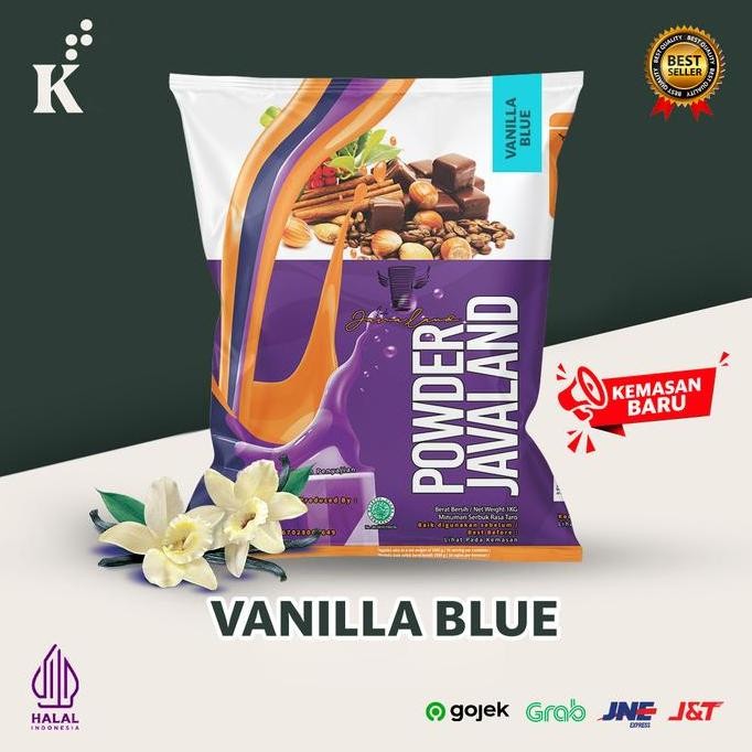 

Baru Javaland Vanilla Blue Bubble Drink 1 Kg - Powder Minuman Rasa Vanilla Blue Original