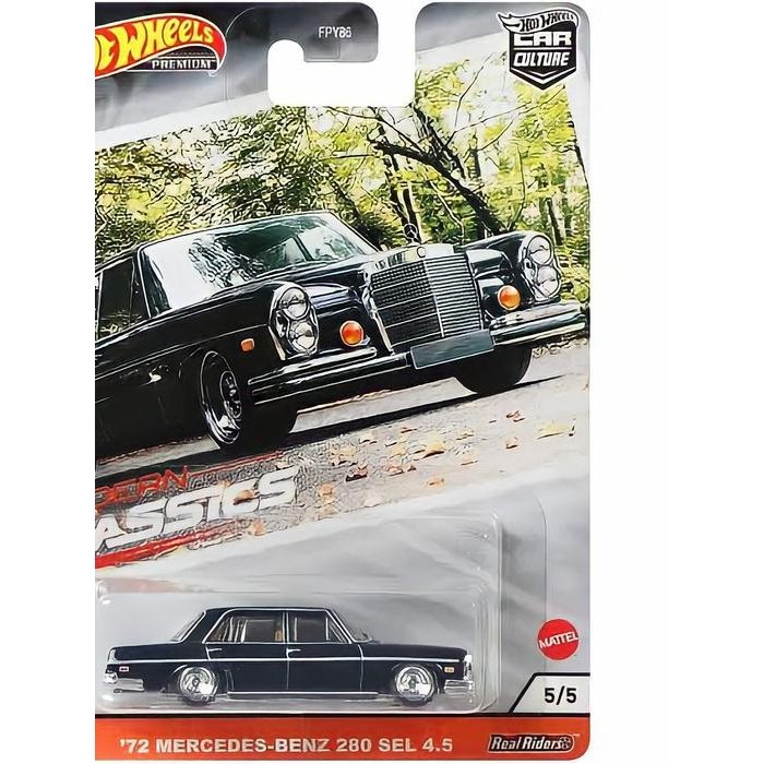 Hot Wheels Premium 72 Mercedes Benz 280 SEL 4.5 Modern Classics
