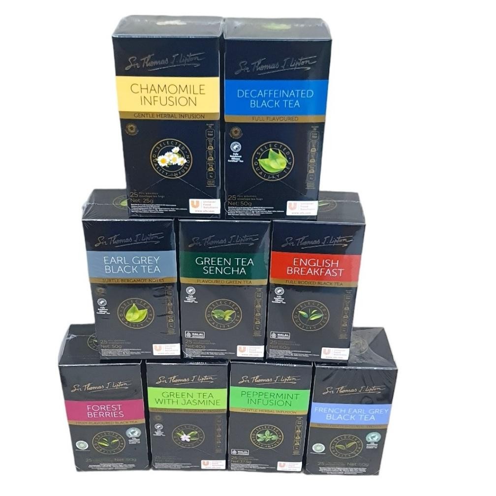 

SALE! TEH CELUP LIPTON CAMPURAN | CHAMOMILE, EARL GREY, GREEN, PEPPERMINT, JASMINE, SENCHA, FOREST BERRIES