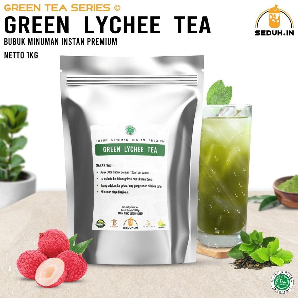 

SALE! GREEN LYCHEE TEA BUBUK TEH HIJAU 1KG - MINUMAN SERBUK RASA LECI