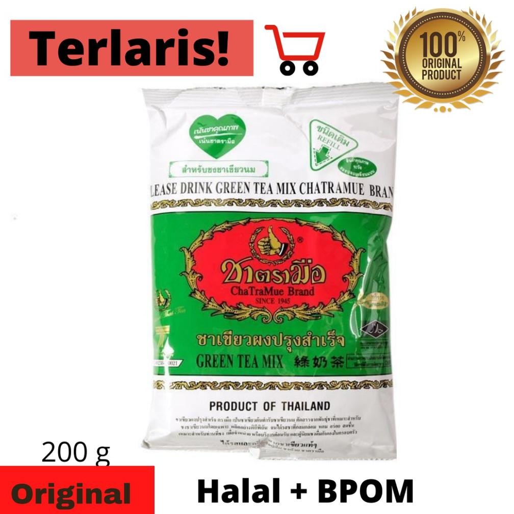 

SALE! THAI GREEN TEA MIX NUMBER ONE CHATRAMUE BRAND 200 GRAM HALAL + BPOM