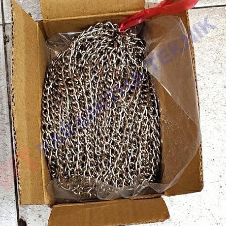 tersedia rantai 2.0mm besi burung anjing taiwan aksesoris gantungan rantai import kuat