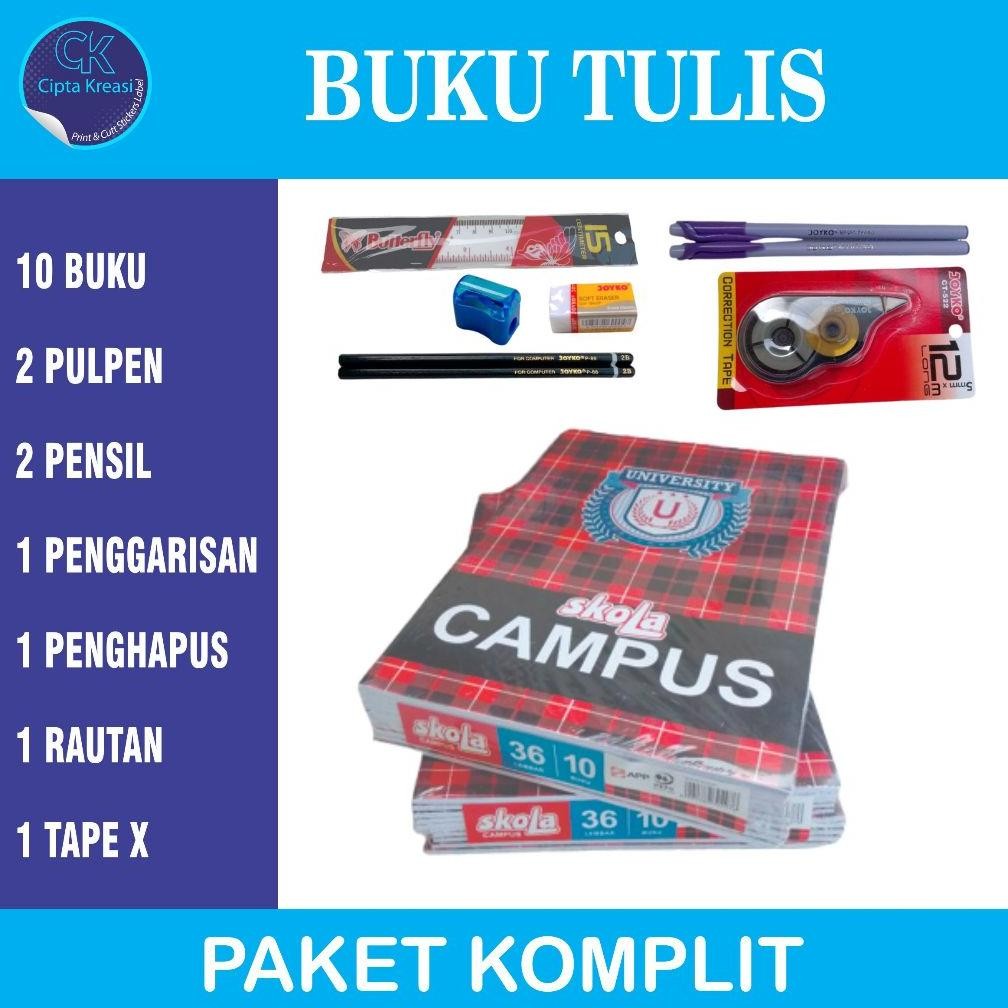 

Siap Kirim Paket Komplit Buku Tulis Sekolah Campus dan Perlengkapan Sekolah Anak