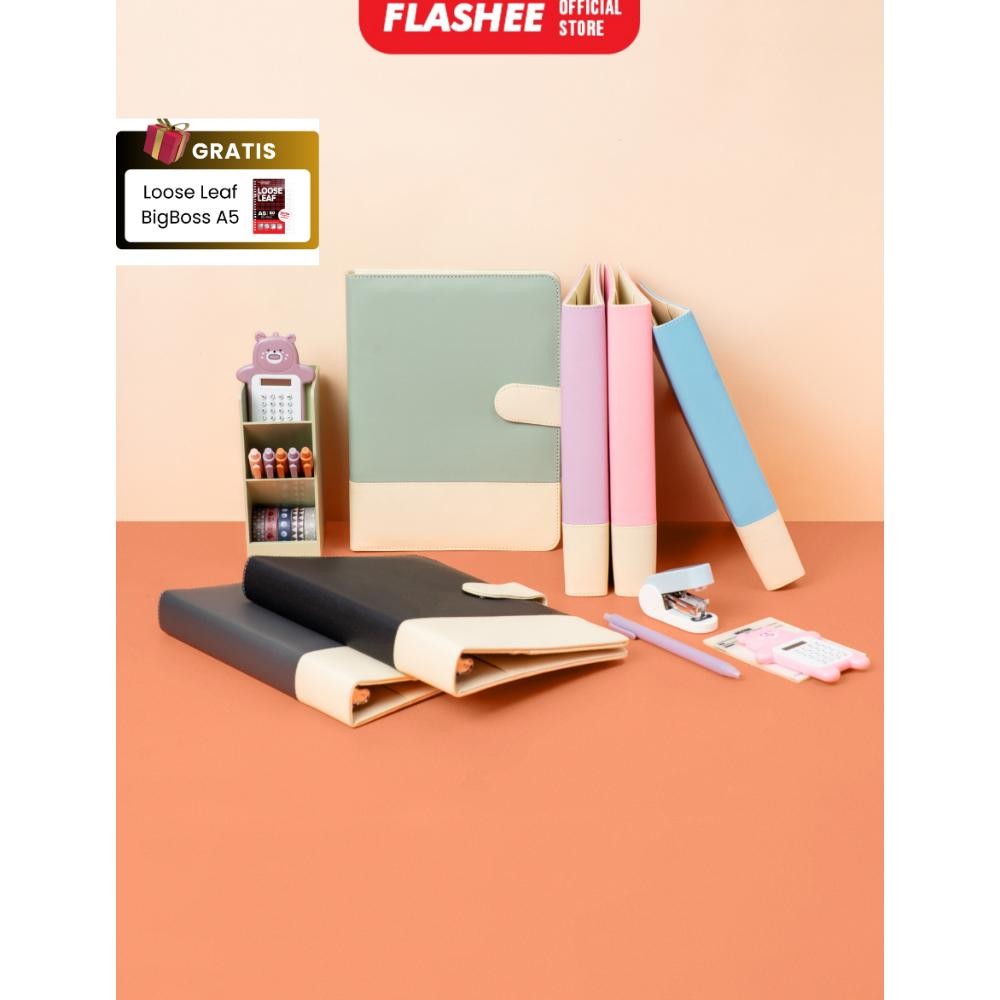 

Siap Kirim Flashee Binder Polos Yuna Eksklusif Two Tone A5 20 Ring Organizer Aesthetic