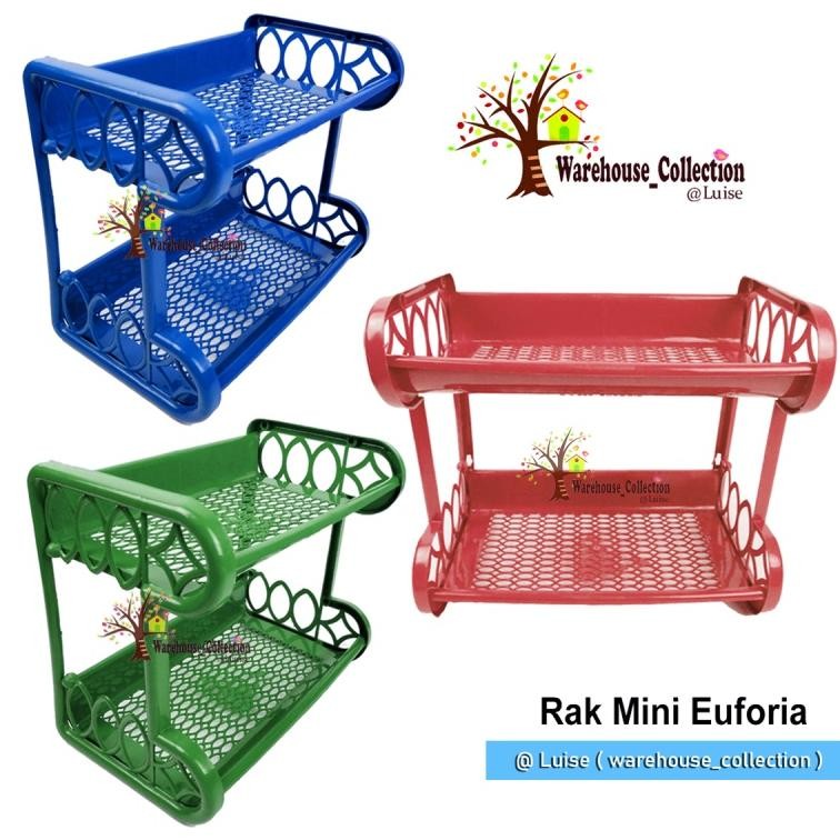 Terlaris Rak Plastik Susun 2 / Rak Plastik Murah / Rak Bumbu Euforia / Rak Serba Guna