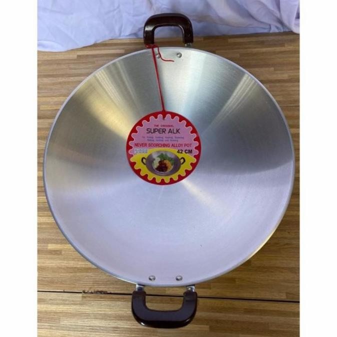 Wajan/Kuali Aluminium Merk Alk Ukuran Besar Anti Lengket ( Gojek/Grab)