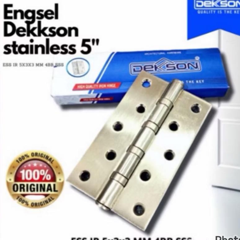 (Terbaru) Dekkson Promo engsel 5 inc dekson/ Engsel 5 Inch Cavani Stainless 304 Ball Bearing/ engsel