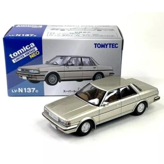 329688 - Tomica LV-N137C TOYOTA CRESTA SUPER LUCENT TWINCAM 24 BEG 86 MODEL