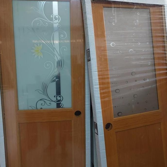 Pintu Kamar Mandi Upvc-Pintu Kamar Mandi Kaca Siap Pasang