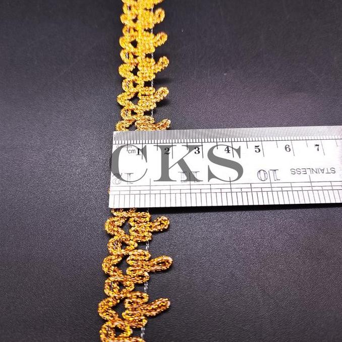 Renda Kur Mahkota  / Renda Kembang Emas / Perak