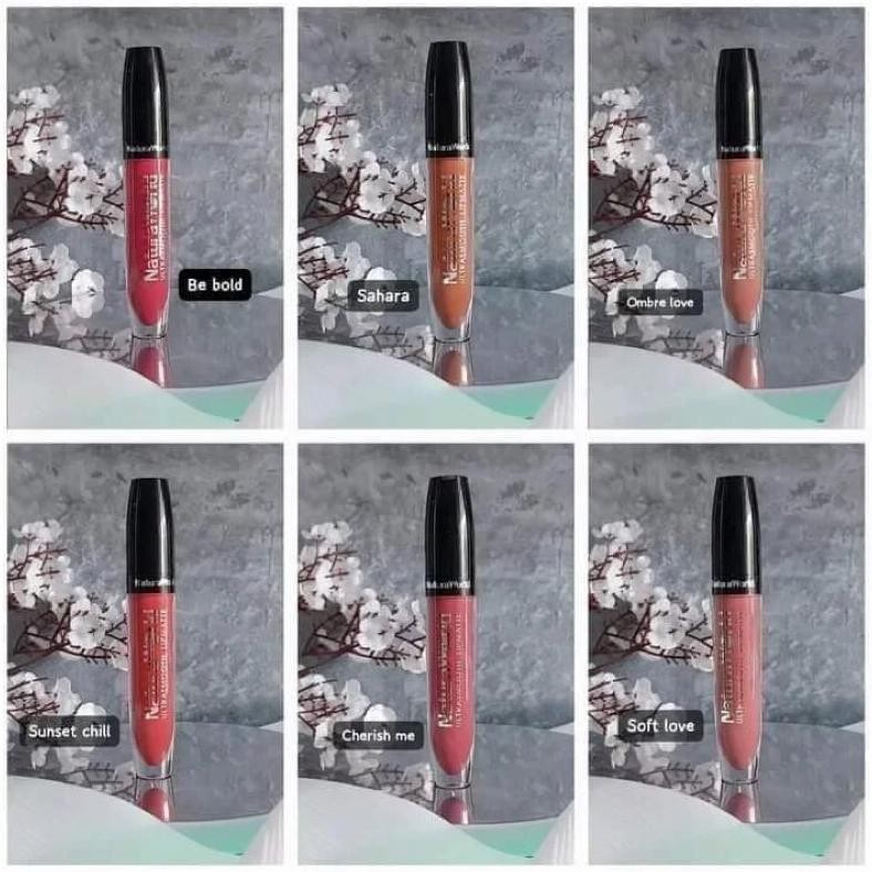 (Terbaru) Lipmatte NaturaWorld - Lipstik Bibir Tahan Hingga 16 Jam 6 Pilihan Warna Ultra Smooth Tran