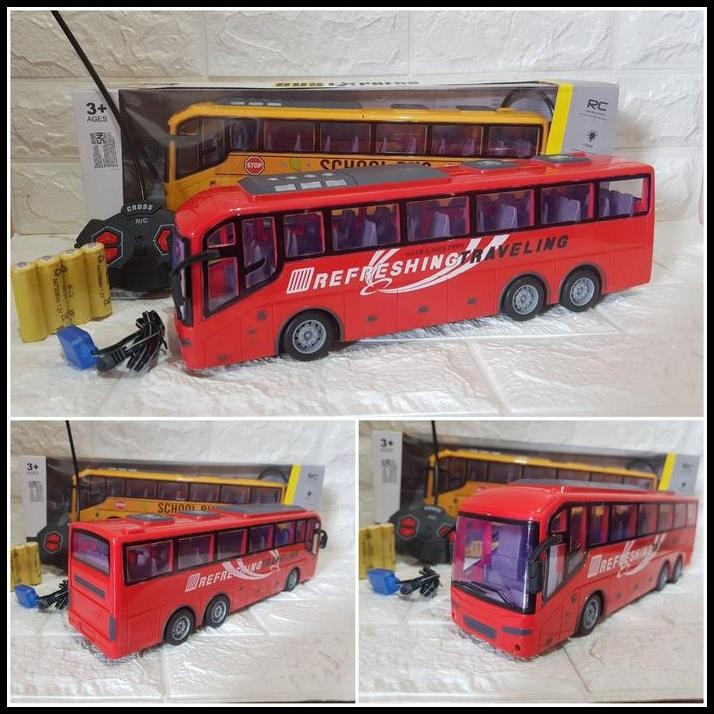 Mainan RC Bus Sekolah - Mainan Mobil Remote Control Bus Besar