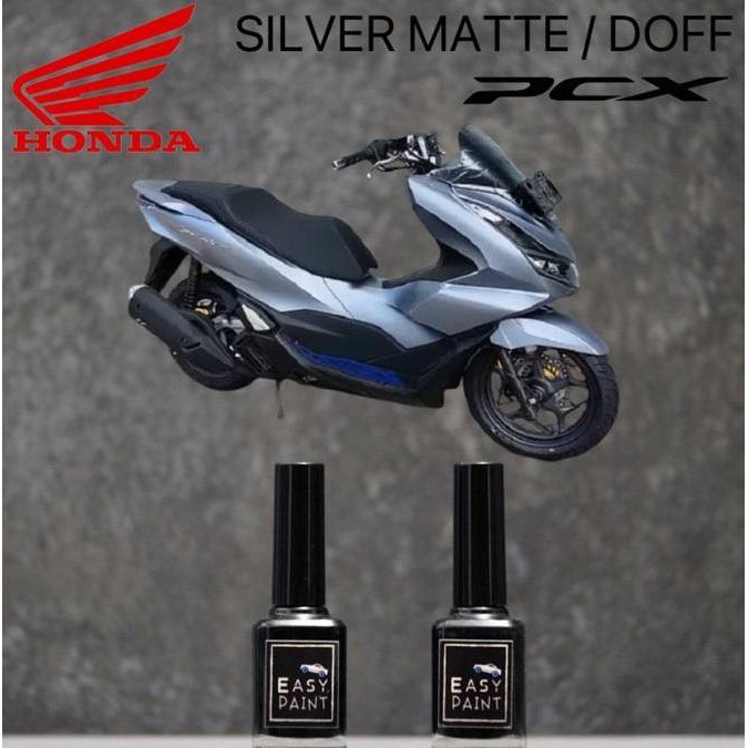 Cat Oles Motor Silver Matte Doff Dof Honda Pcx 2024 Silver Mate Doff Kebiruan Abu Muda Kebiruan 15Ml