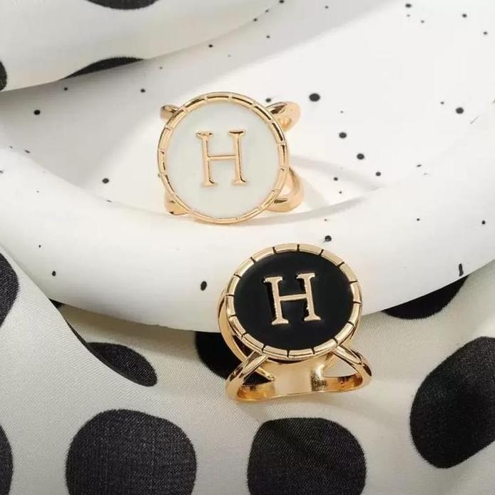 New bros ring cincin hijab model huruf H elegan