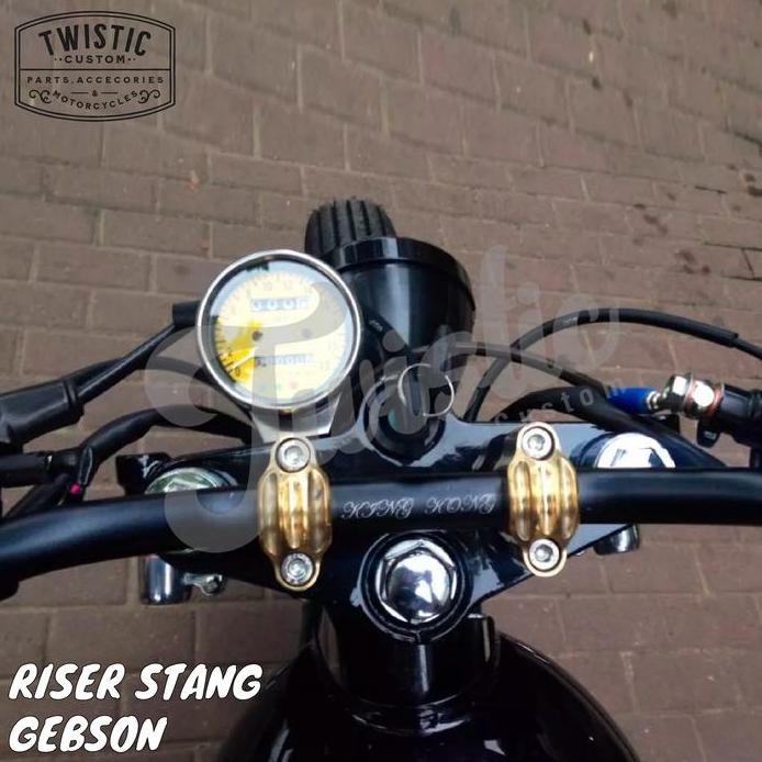 Ready Raiser Riser Peninggi Stang Gebson Motor Chopper Bobber Universal