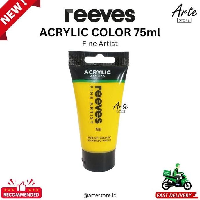

Cat Acrylic Reeves Medium Yellow 75Ml