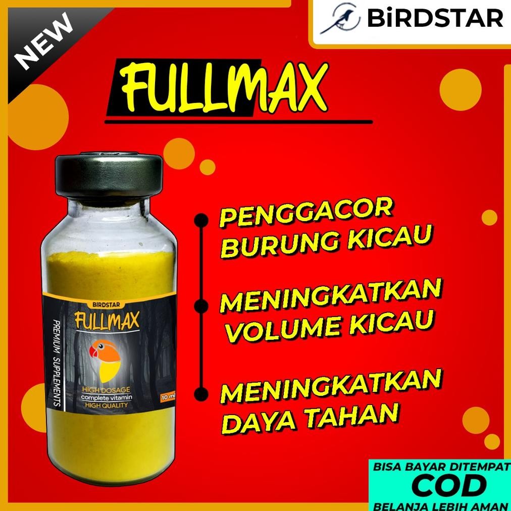 Best Seller Pioonervet - Promo Full Max Vitamin Burung Suplemen Lovebird Kenari Kacer Jalak Suren Mu
