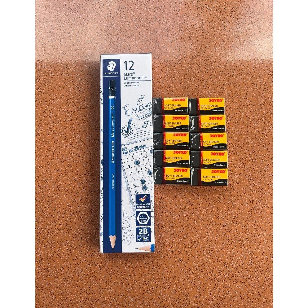 

Paket Hemat_Pensil Steadtler Perpack Isi 12Pcs Gratis Pengahpus Joyko 10Pcs Harga Grosir