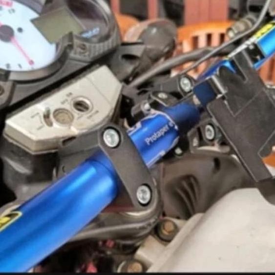 Ready RAISER STANG MOTOR & PEMUNDUR RAISER STANG RISER STIR STANG MODEL MIRING BAHAN BESI SET SEPASA