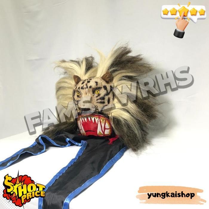 Fams Wrhs Topeng Macan Reog Ponorogo Terbaik Variasi Macan Putih Jaranan