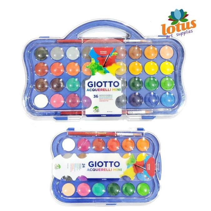 

Giotto Acquerelli Mini Watercolor Blocks 23Mm Set 12/24/36 Cat Warna