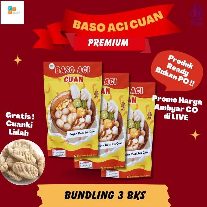 

JB PROMO!!! Bundling 3 BUNGKUS Baso Ac! Kemasan Premium Cuancemil by Distributor Cuanki Bekasi Boc! instan murah gratis Cuanki lidah None