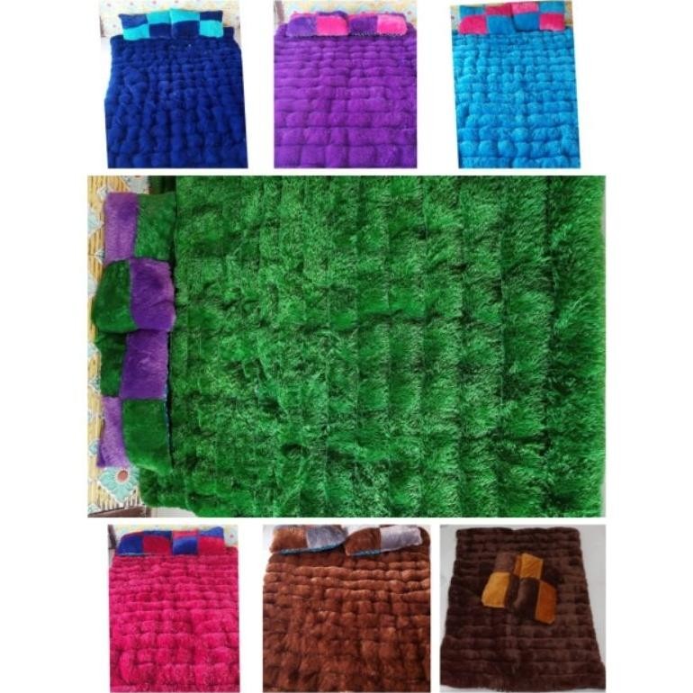 Kasur Cimol Jumbo Warna Bantal Mix / Kasur Rasfur Free 2 Bantal Random