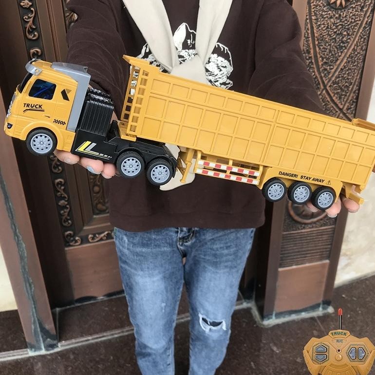 Fg-80 Mainan Truck Trailer Rc Mainan Truk Semi Trailer Remote Control Semi Trailer Dump Truck Rc