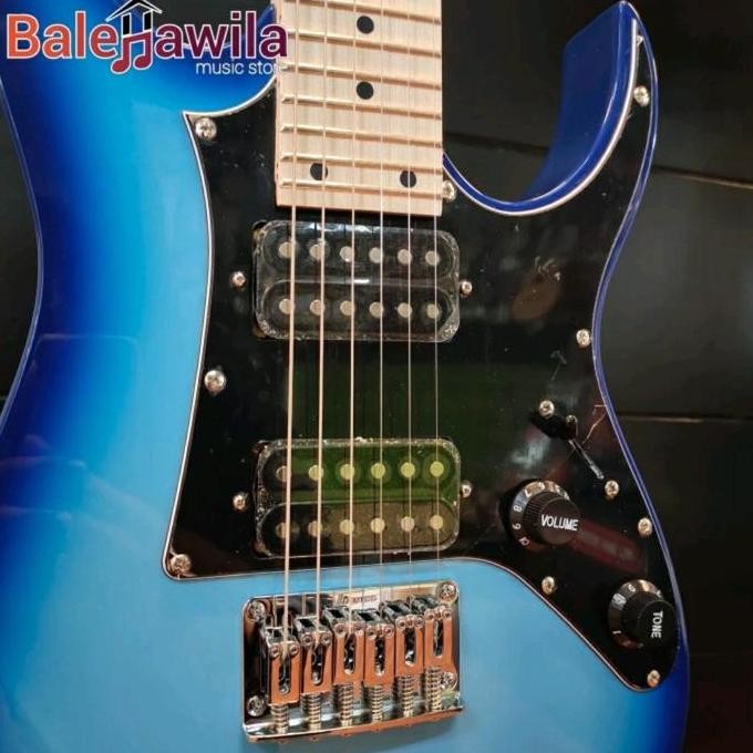 Gitar Guitar Elektrik Electric Mini Ibanez Grgm21M Blt Blue Burst