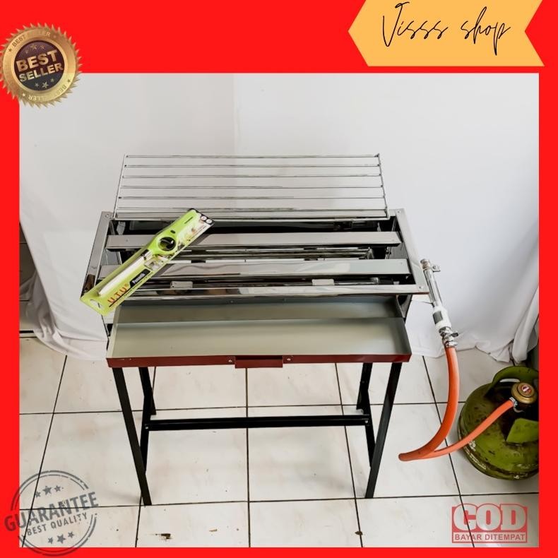 Perangkat Memanggang Alat Panggang Bakaran Panggangan Gas Serbaguna Grill Pan Nugi
