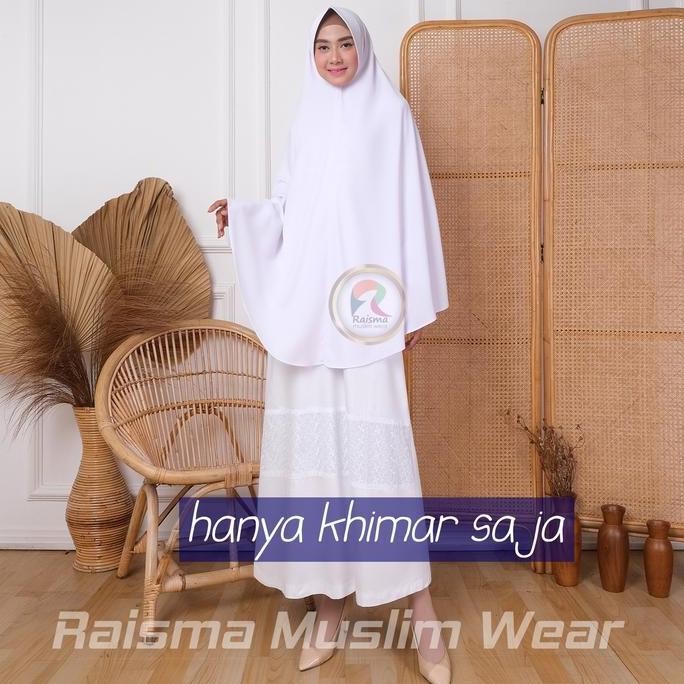 PERLENGKAPAN UMROH KHIMAR WARNA PUTIH
