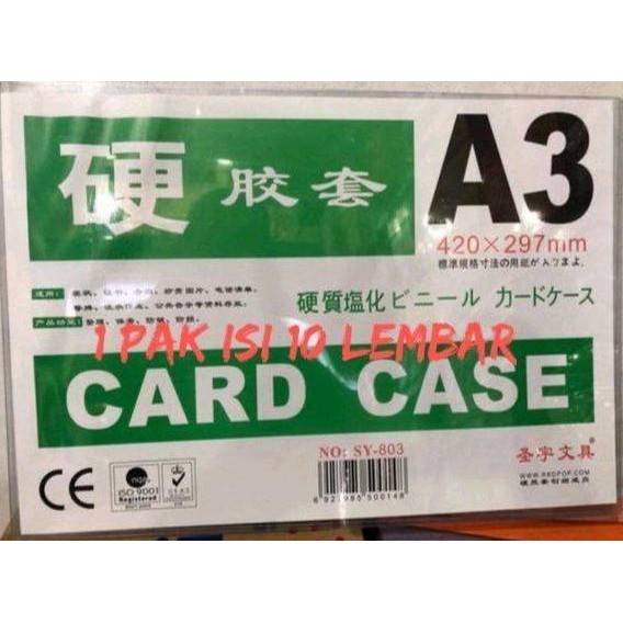 

Card Case Ukuran A3 Pelindung Dokumen Kertas