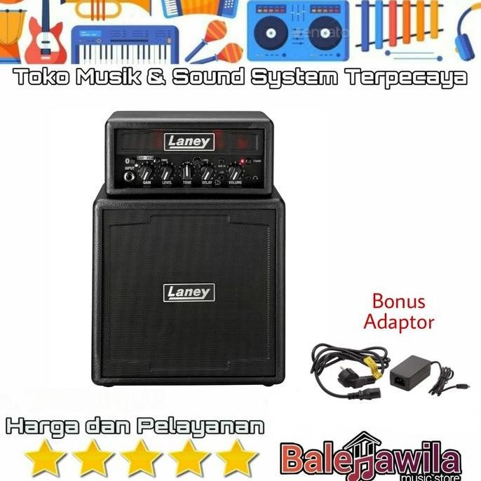 Ampli Gitar Laney Ministack B Iron Amplifier Bluetooth Plus Adaptor
