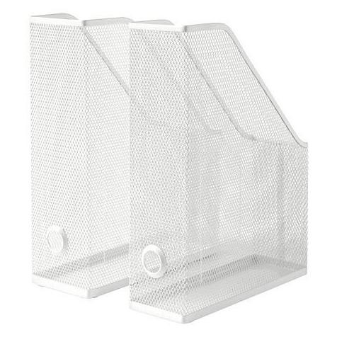 

Set Binder Isi 2 Pcs Tempat File Majalah Buku Baja Putih Folder Box