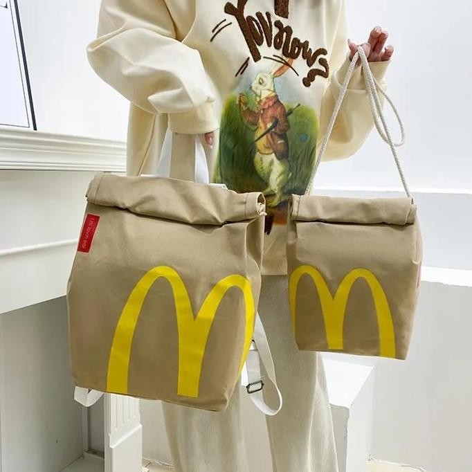 TAS SELEMPANG WANITA / TAS RANSEL WANITA MOTIF LUCU Kanvas Tote Totebag AS