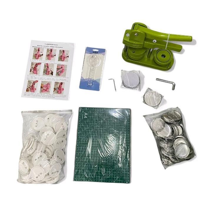 Dcbadge Mesin Press Pin Bros Peniti Bulat Rotating Badge Button Maker - Sg-168 Original Dan Terperca